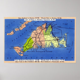 Detailed Map of the Island Poster