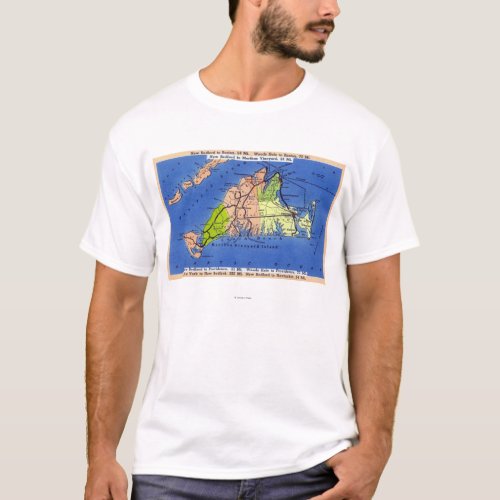 Detailed Map of the Island T_Shirt