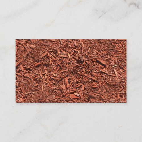 detailed mulch of red cedar for landscaper business card
