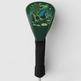 Detailed Pond Frog Golf Head Cover