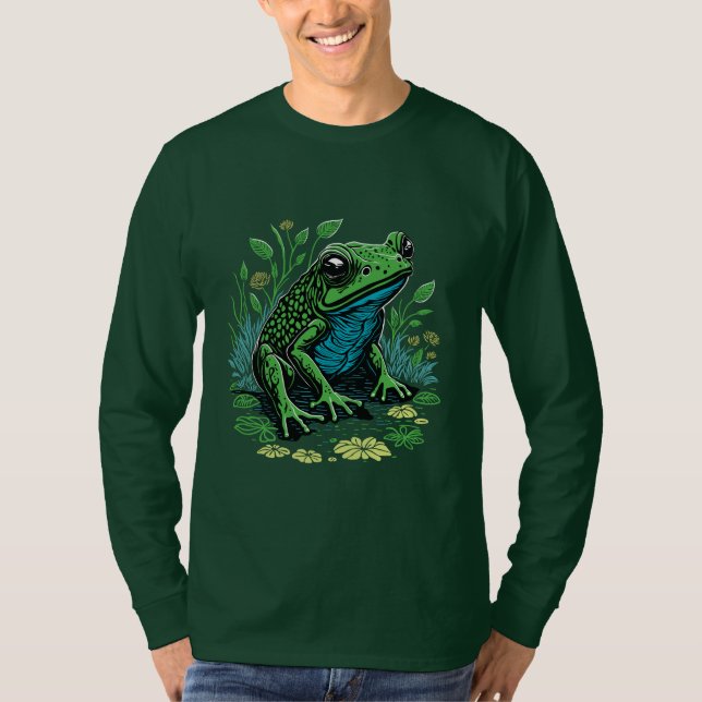 Detailed Pond Frog T-Shirt (Front)