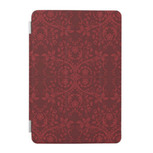 Detailed Red Floral Wallpaper iPad Mini Cover