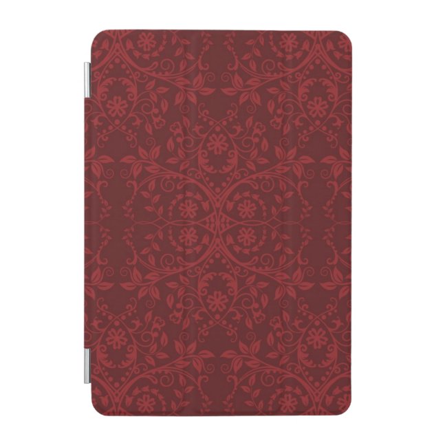 Detailed Red Floral Wallpaper iPad Mini Cover (Front)