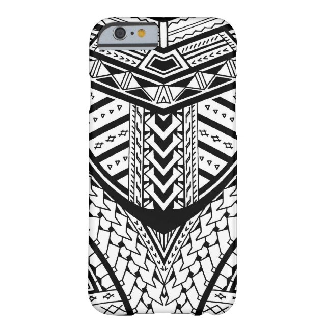 Detailed Samoan tribal tattoo pattern Case-Mate iPhone Case (Back)