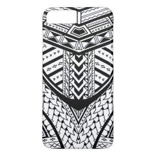 Detailed Samoan tribal tattoo pattern iPhone 8 Plus/7 Plus Case