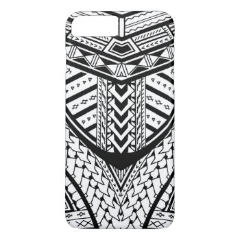 Detailed Samoan Tribal Tattoo Pattern Iphone 8 Plus/7 Plus Case by MarkStorm at Zazzle