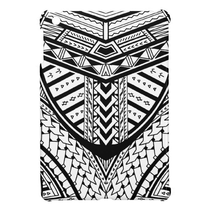 Detailed Samoan tribal tattoo pattern iPad Mini Case