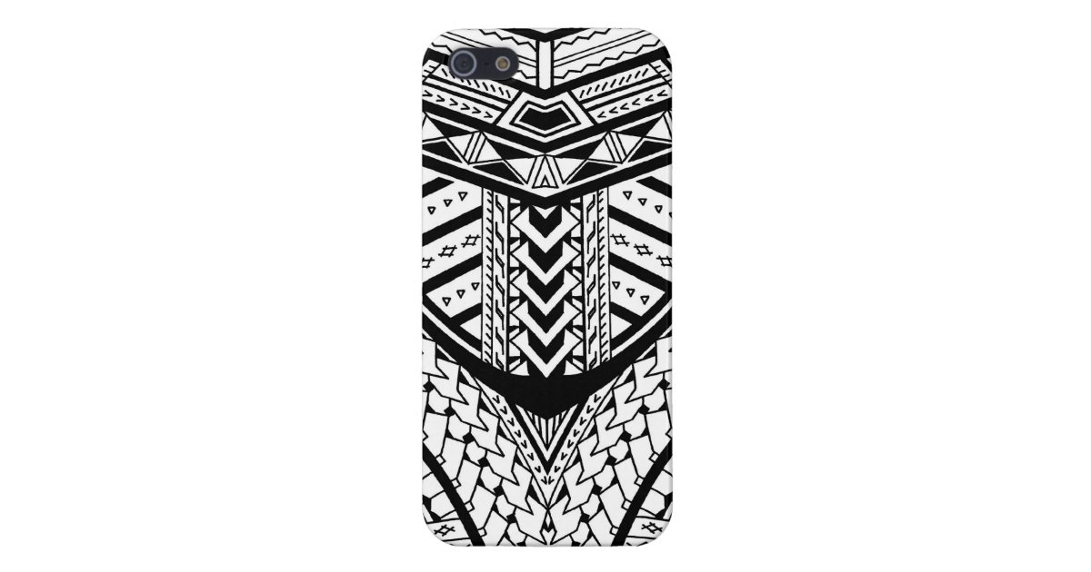 Detailed Samoan Tribal Tattoo Pattern Iphone Case Zazzle Com