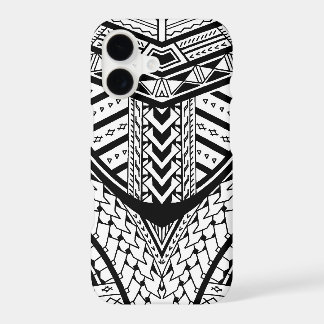 Detailed Samoan tribal tattoo pattern iPhone 17 Case