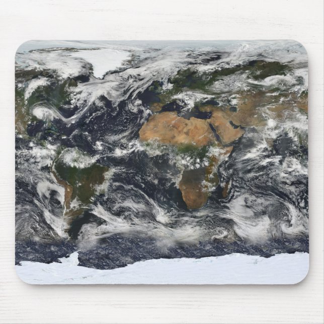 Detailed satellite view of Earth Mouse Pad (Front)