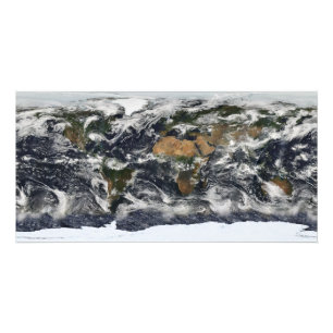 Detailed satellite view of Earth Photo Print