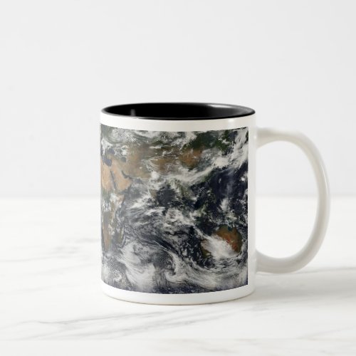 Detailed satellite view of Earth Two_Tone Coffee Mug