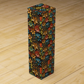 Detailed seamless pattern inspired by Tim Holtz Wine Box