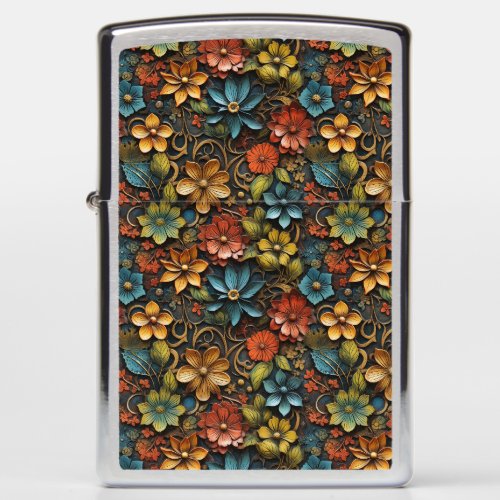 Detailed seamless pattern inspired by Tim Holtz Zippo Lighter