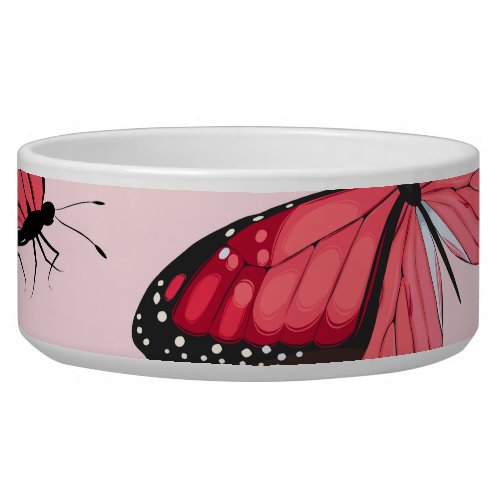 Detailed Tropical Butterfly Vintage Pattern Bowl