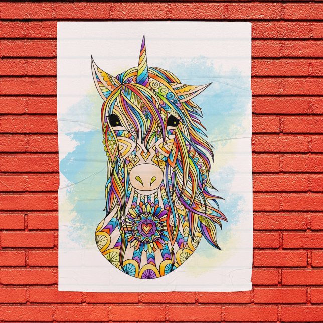 Detailed Unicorn Large Coloring Poster (Creator Uploaded)