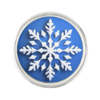 Detailed White Snowflake Design