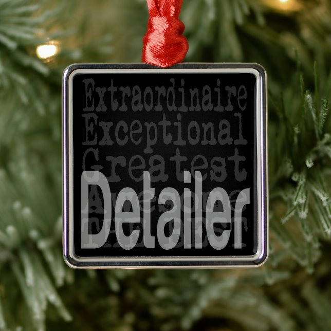 Detailer Extraordinaire Metal Ornament (Tree)