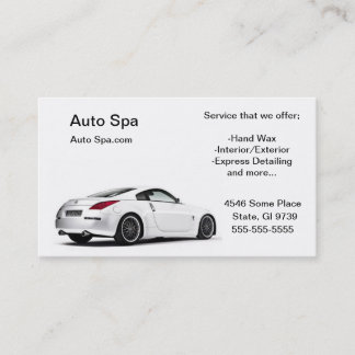 Detailing Shop Business Card