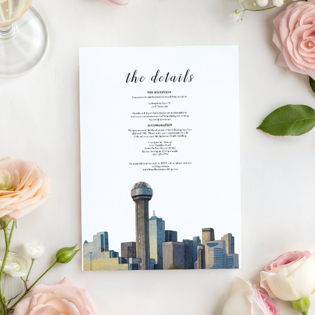 Details Card- Dallas Texas Invitation (Creator Uploaded)
