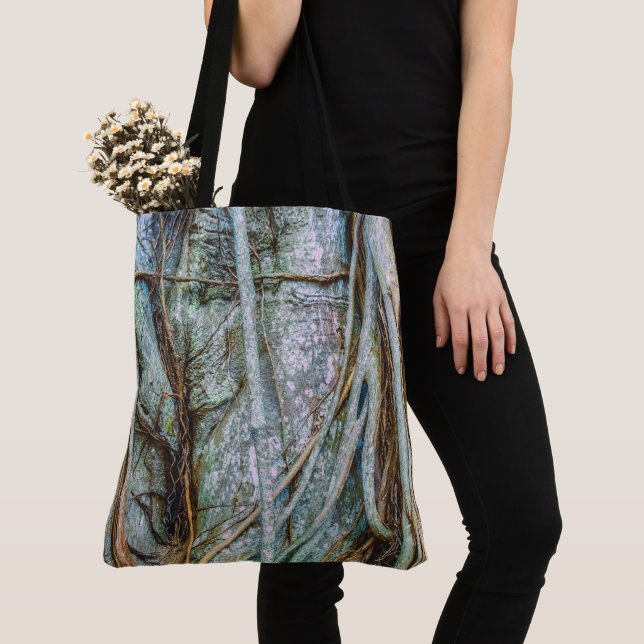 Details of a Florida Strangler Fig Tote Bag (Close Up)