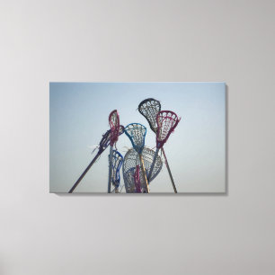 Details of Lacrosse game Canvas Print