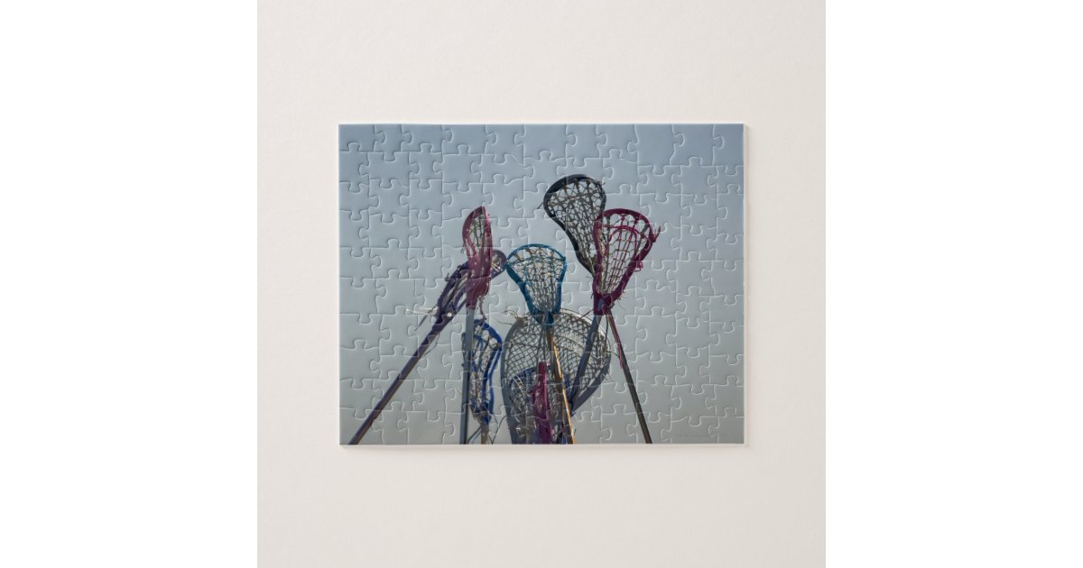 Details of Lacrosse game Jigsaw Puzzle Zazzle