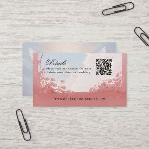 Details QR Code doves love website Business Card
