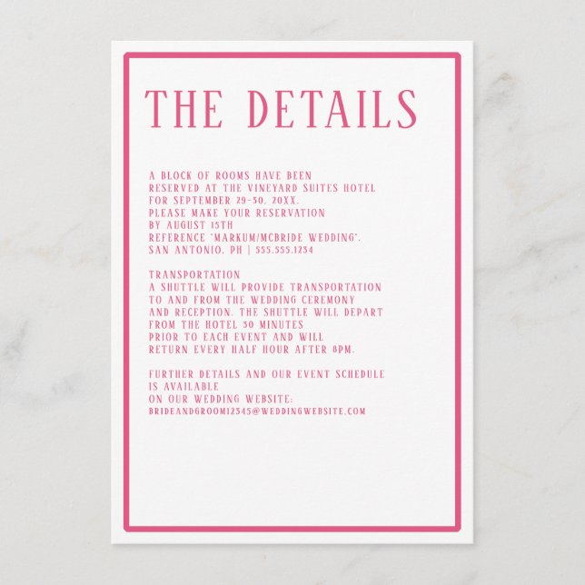 Details Simple Modern Bold Color Hexagon Geometric Enclosure Card (Front)