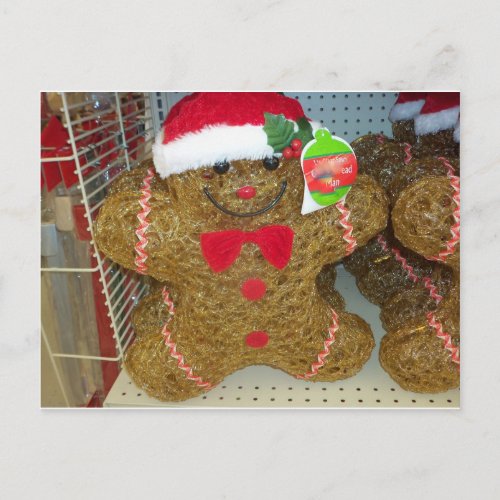 Detained Gingerbread Man Postcard