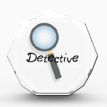 Detective Acrylic Award<br><div class="desc">Be a sleuth with a magnifying glass.</div>