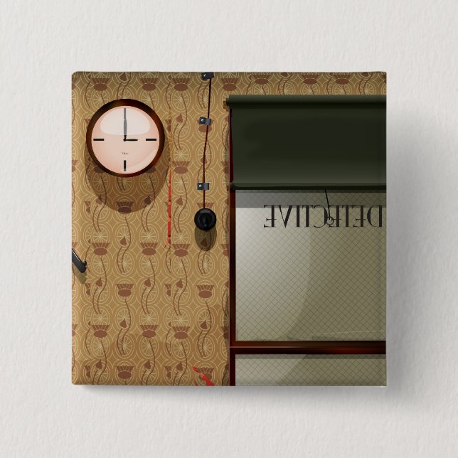 Detective agency button (Front)