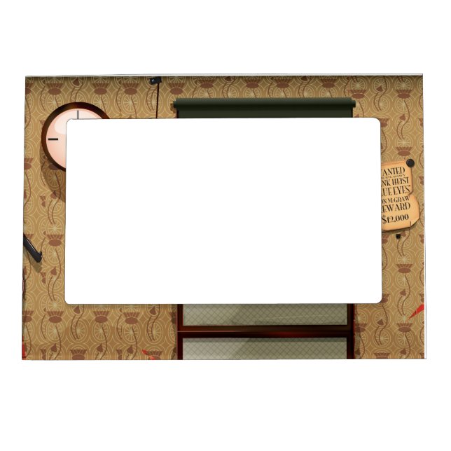 Detective agency magnetic picture frame (Front)