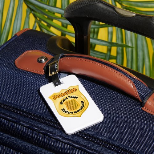 Detective Badge Luggage Tags