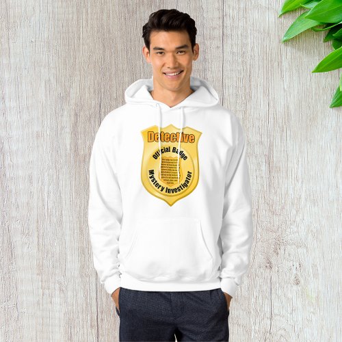 Detective Badge Mens Hoodie