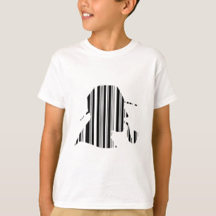 DETECTIVE BAR CODE Pipe Smoking Barcode Pattern T-Shirt