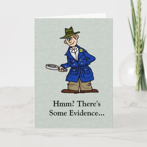 Detective Birthday Card to Customize