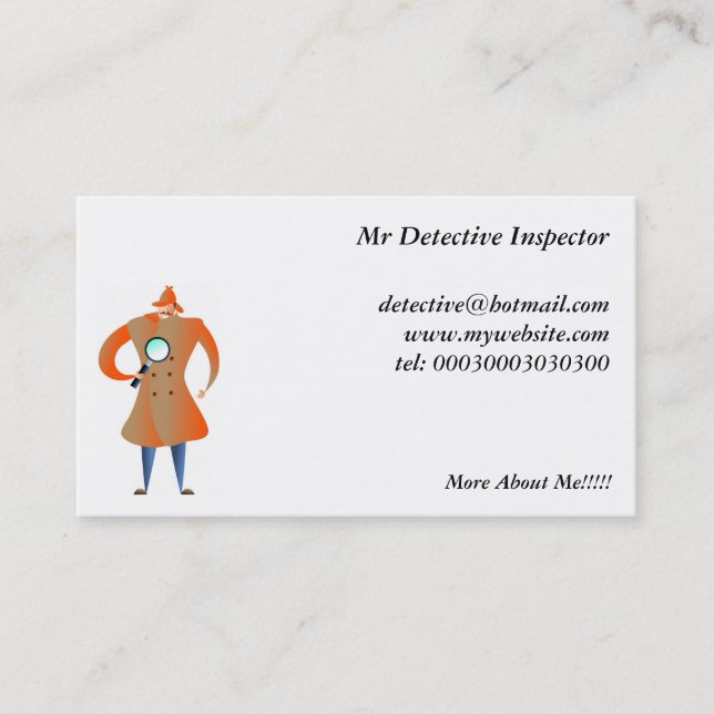 Detective Business Card (Front)