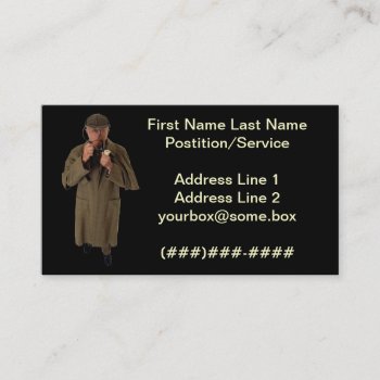 Detective Business Card by SeriousBiz at Zazzle