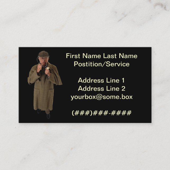 Detective Business Card (Front)