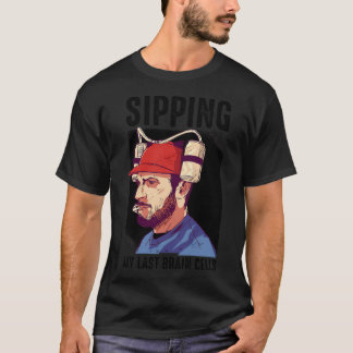 Detective cartoon with checkerboard pattern. T-Shirt