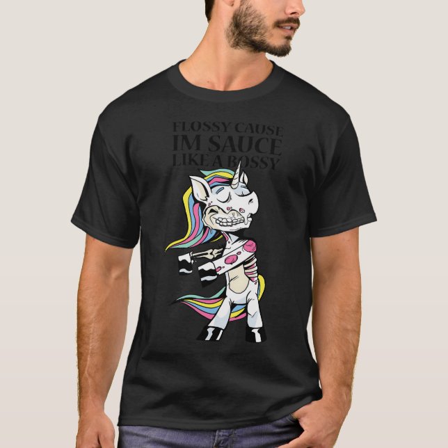 Detective cartoon with checkerboard pattern. T-Shirt (Front)