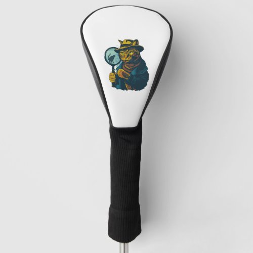 Detective Cat Mystery Golf Head Cover