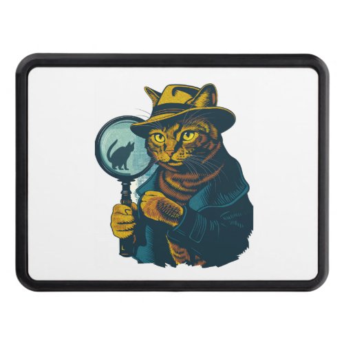Detective Cat Mystery Hitch Cover
