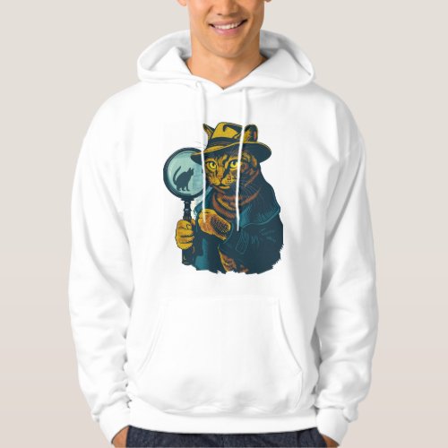 Detective Cat Mystery Hoodie
