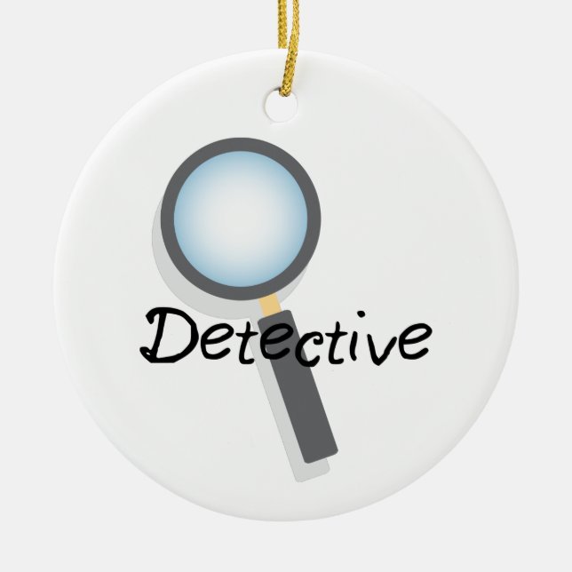 Detective Ceramic Ornament (Front)