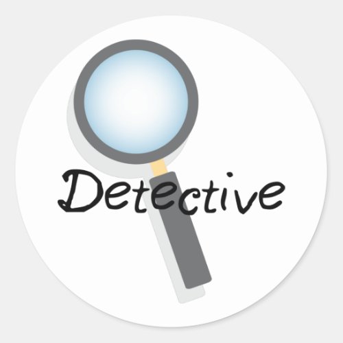 Detective Classic Round Sticker