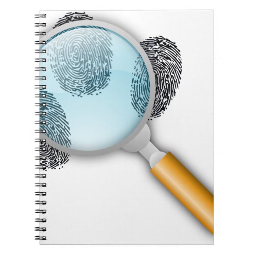 Detective Clues Find Finger Fingerprints Mystery Notebook