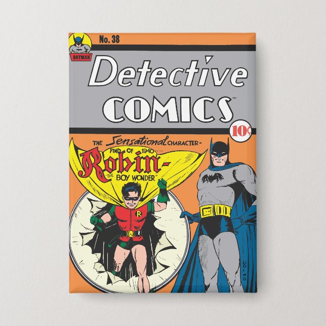 Detective Comics #38 Pinback Button (Front)