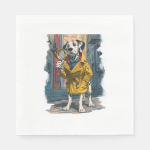 Detective Dalmatian – Crime Solver Dog Napkins